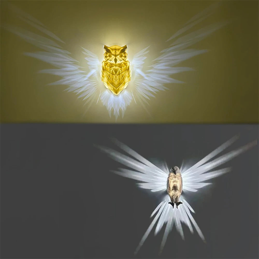 Eagle Lighting LED Wall Lamp Projector Christmas Levitating Interior Mood Light Animal Bird Lighting Idea Goods